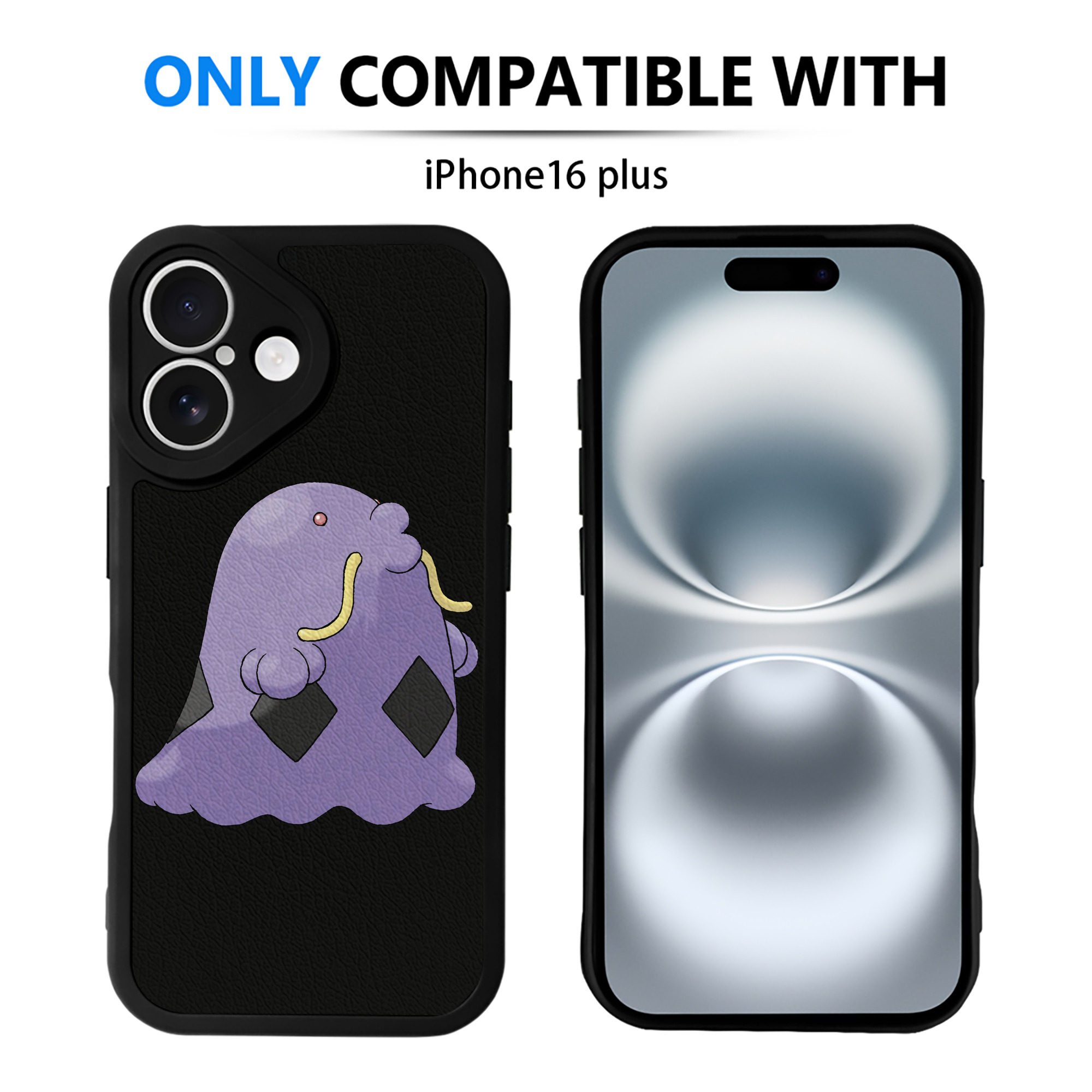 （画像用） ポケットモンスター Pokémon 【iPhone 16シリーズ対応】シリコンスマホケース（レザー調） 材質：シリコン